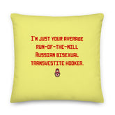 Russian Bisexual Transvestite Hooker Pillow